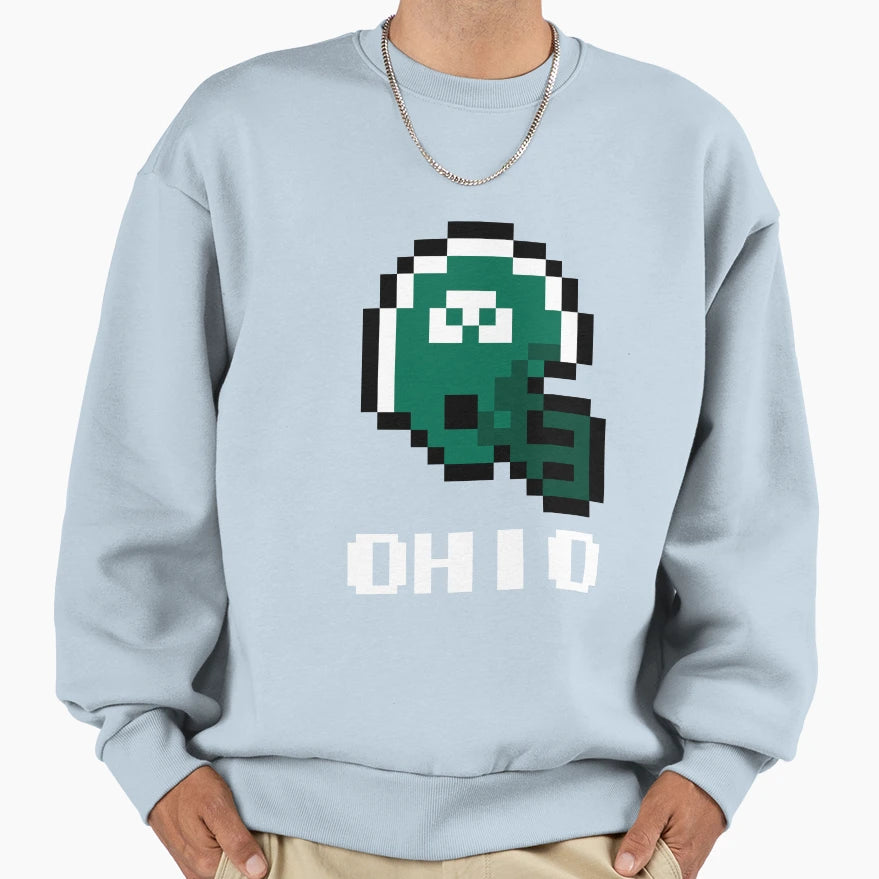 Ohio Bobcats Tecmo Super Bowl Sweatshirt - Minimalist Print for Adults - T-Shirt, Sweatshirt, Hoodie