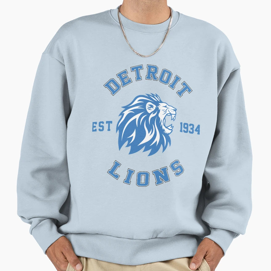 Art Detroit Lions Sweatshirt - Trendy Graphic Men Women - T-Shirt, Sweatshirt, Hoodie