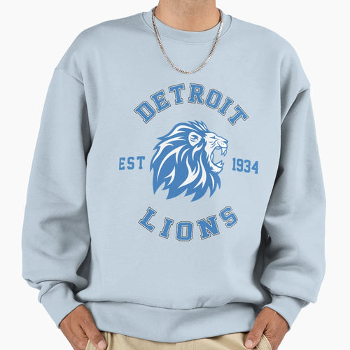 Art Detroit Lions Sweatshirt - Trendy Graphic Men Women - T-Shirt, Sweatshirt, Hoodie