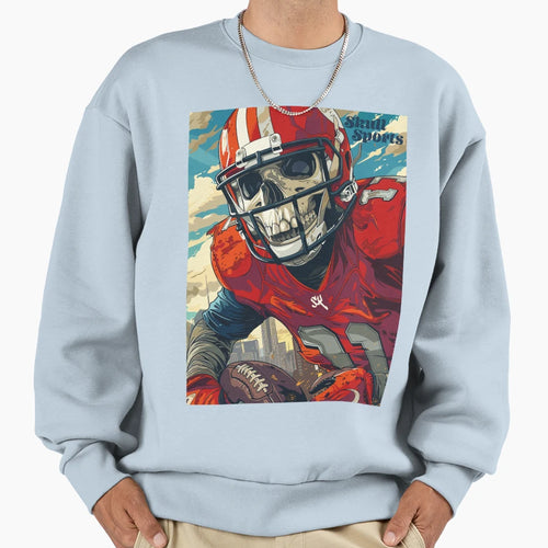 American Football Skull Skull Skull Sweatshirt - Aesthetic Graphic Unisex - T-Shirt, Sweatshirt, Hoodie