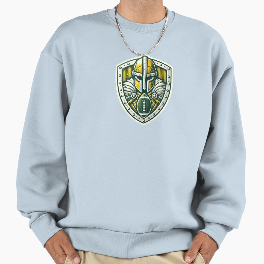 Warrior Shield Green Bay Packers Sweatshirt - Streetwear Style Men Women - T-Shirt, Sweatshirt, Hoodie