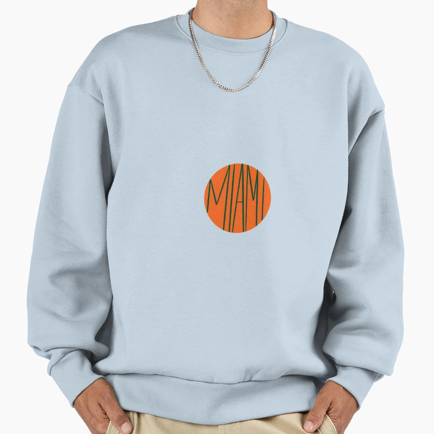 Miami Sweatshirt - Minimalist Print Men Women - T-Shirt, Sweatshirt, Hoodie
