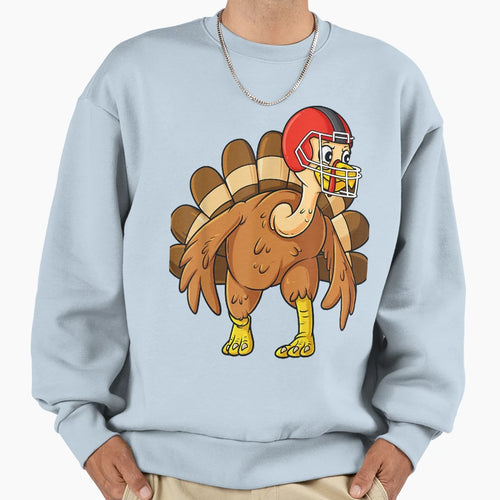 Thanksgiving Turkey Defensive End Sweatshirt - Streetwear Style Unisex - T-Shirt, Sweatshirt, Hoodie