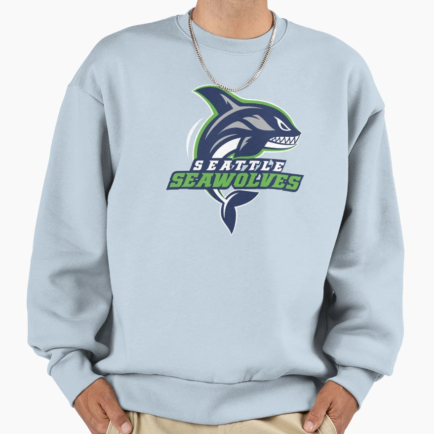 Seattle Seawolves Sweatshirt - Fun Novelty Design for Adults - T-Shirt, Sweatshirt, Hoodie