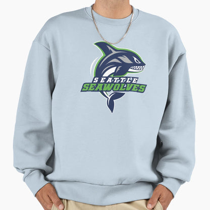 Seattle Seawolves Sweatshirt - Fun Novelty Design for Adults - T-Shirt, Sweatshirt, Hoodie
