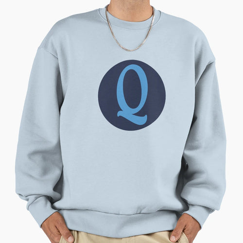 Letter Q Monogram Sweatshirt - Custom Art Print Unisex - T-Shirt, Sweatshirt, Hoodie