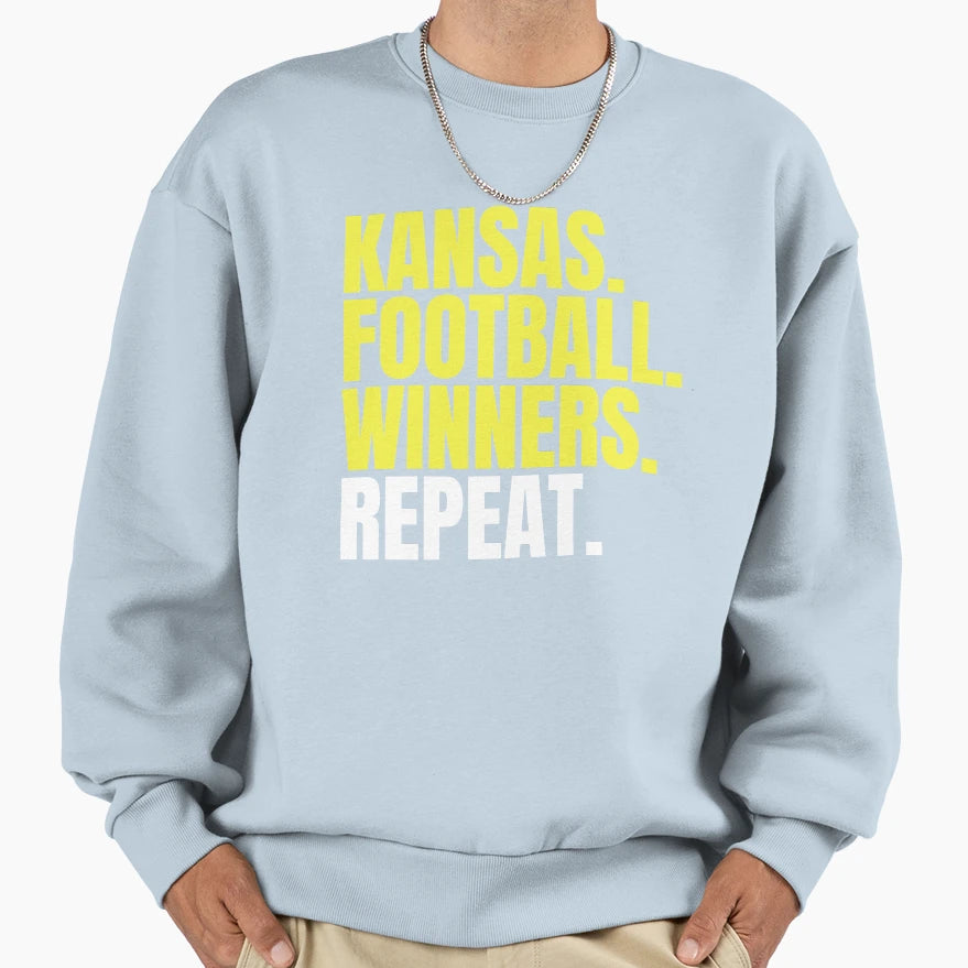 Kansas City Football Kansas Sweatshirt - Novelty Apparel for Adults - T-Shirt, Sweatshirt, Hoodie
