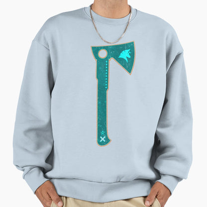 Axe Battle Lumberjack Sweatshirt - Graphic Print for Adults - T-Shirt, Sweatshirt, Hoodie