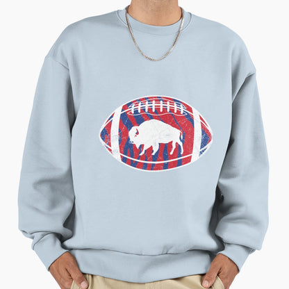 Mafia Bison Football Blue T-Shirt - Graphic Print for Adults - T-Shirt, Sweatshirt, Hoodie