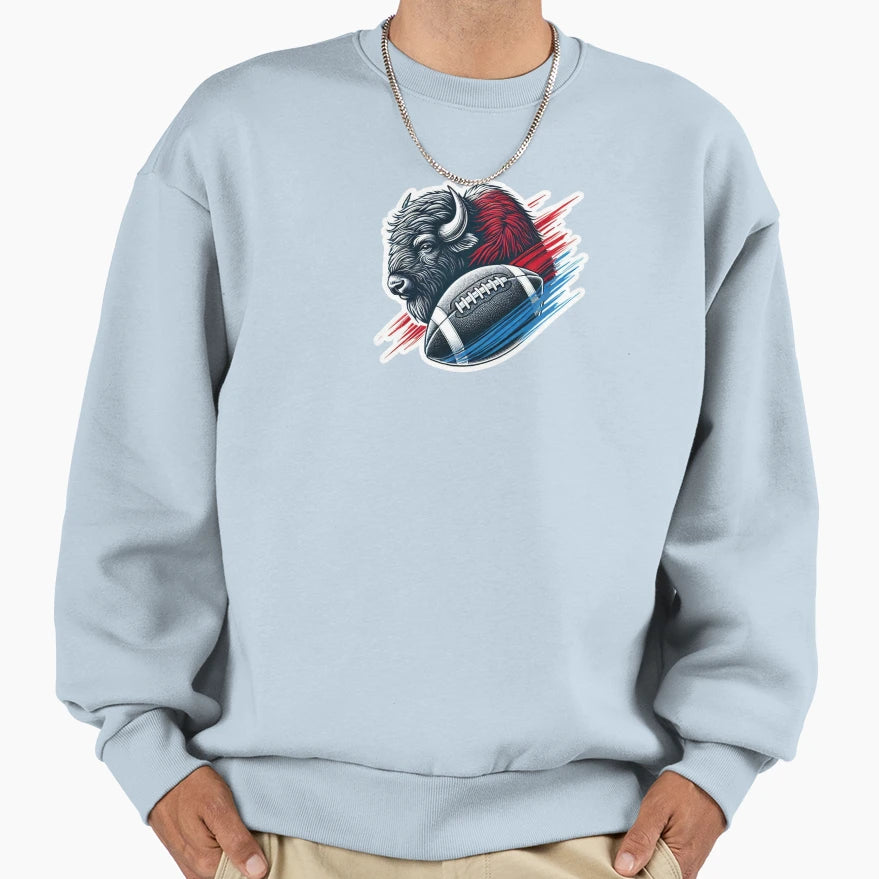 Buffalo Pride Football Sweatshirt - Custom Art Print Unisex - T-Shirt, Sweatshirt, Hoodie