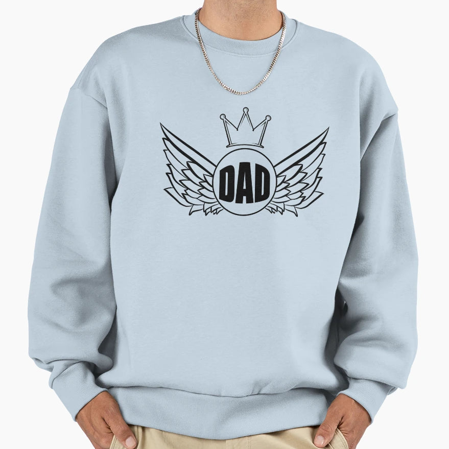 Dad Angel Sweatshirt - Graphic Print Unisex - T-Shirt, Sweatshirt, Hoodie