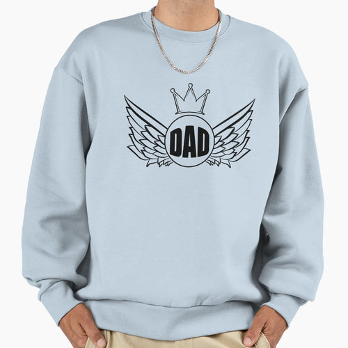 Dad Angel Sweatshirt - Graphic Print Unisex - T-Shirt, Sweatshirt, Hoodie