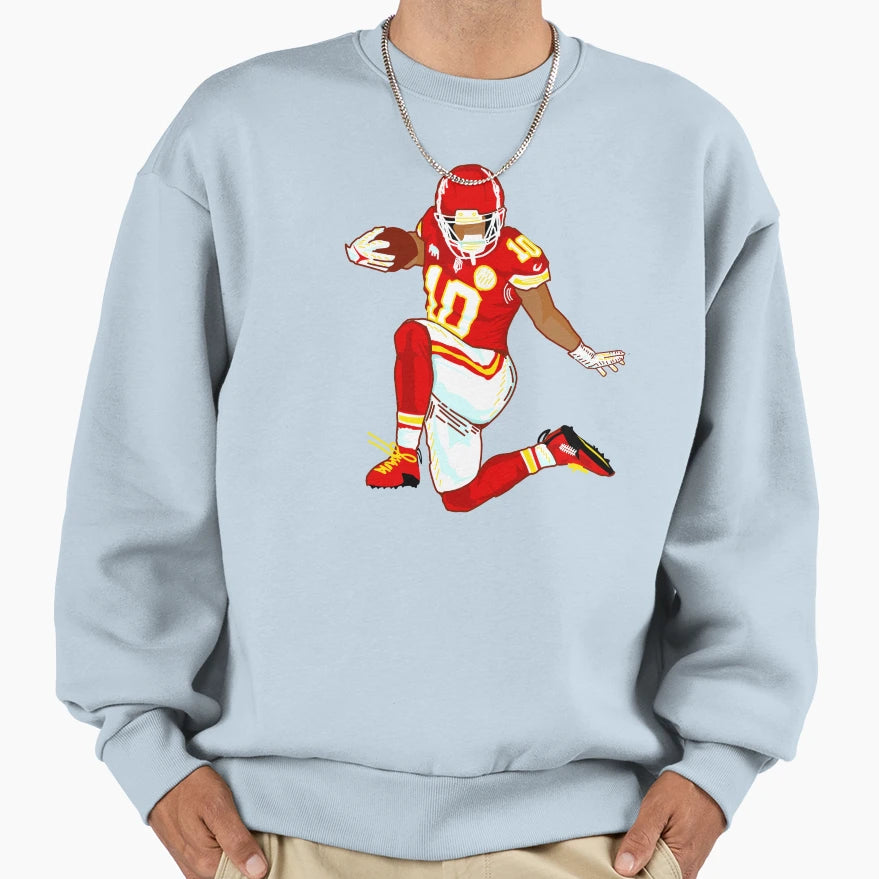 Isiah Pacheco 10 Kc Chiefs Sweatshirt - Custom Art Print Unisex - T-Shirt, Sweatshirt, Hoodie