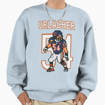 Brian Urlacher 8 Bit Pixel Art Sweatshirt - Aesthetic Graphic for Adults - T-Shirt, Sweatshirt, Hoodie