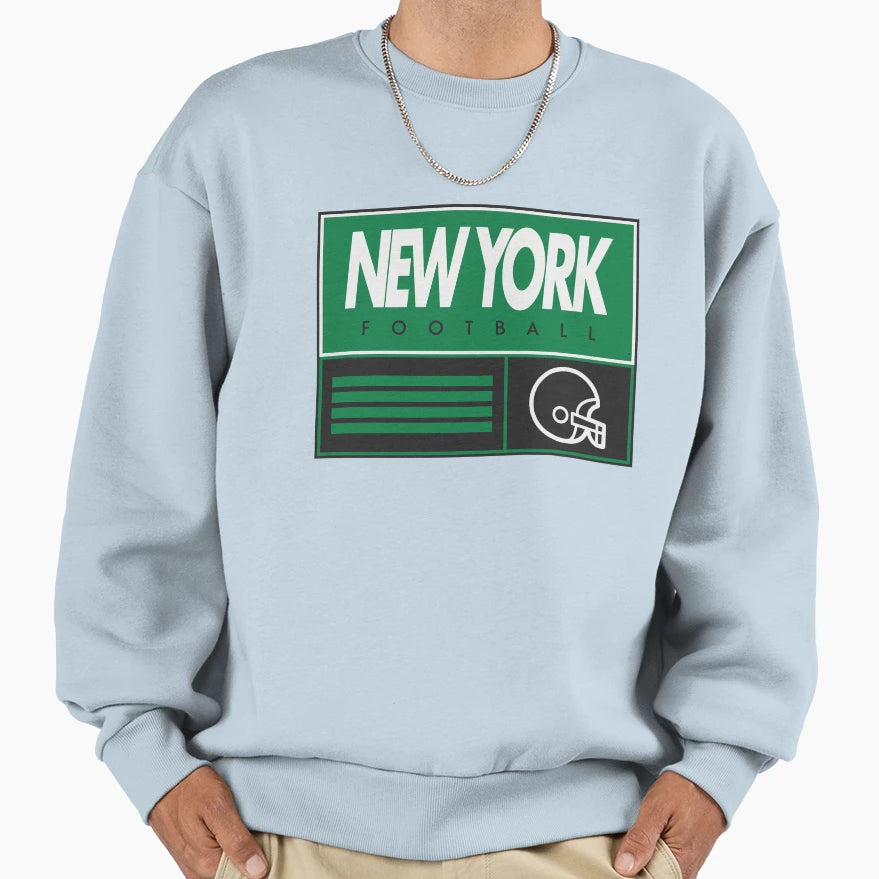 New York Football Sweatshirt - Graphic Print Unisex - T-Shirt, Sweatshirt, Hoodie