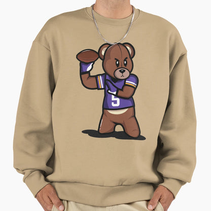 Victrs Teddy Football Sweatshirt - Aesthetic Graphic Unisex - T-Shirt, Sweatshirt, Hoodie