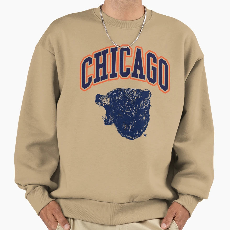 Bear Down Chicago Light Sweatshirt - Casual Everyday Wear Unisex - T-Shirt, Sweatshirt, Hoodie