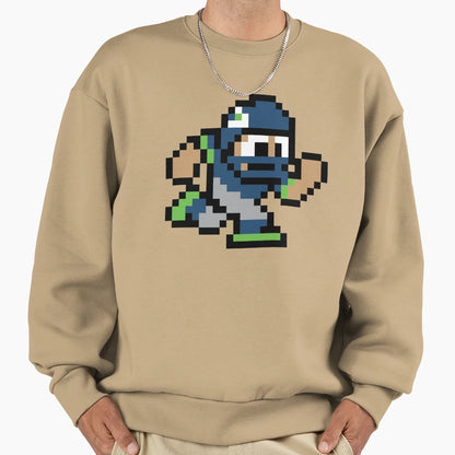 8 Bit Player Seattle Seahawks Sweatshirt - Trendy Graphic for Adults - T-Shirt, Sweatshirt, Hoodie