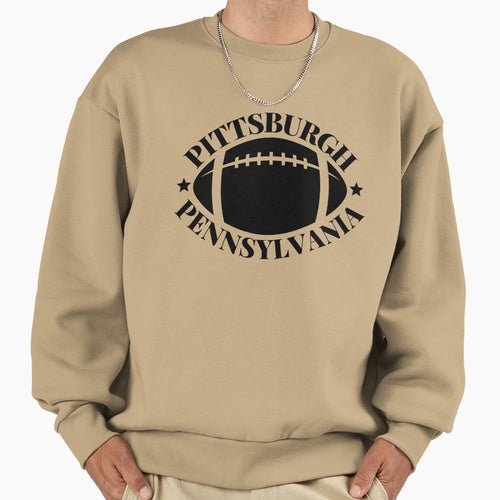 Pittsburgh Pennsylvania Football Sweatshirt - Minimalist Print for Adults - T-Shirt, Sweatshirt, Hoodie