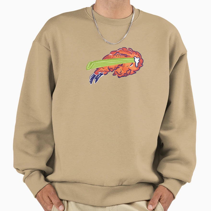 Buffalo Wing Color Sweatshirt - Aesthetic Graphic Unisex - T-Shirt, Sweatshirt, Hoodie