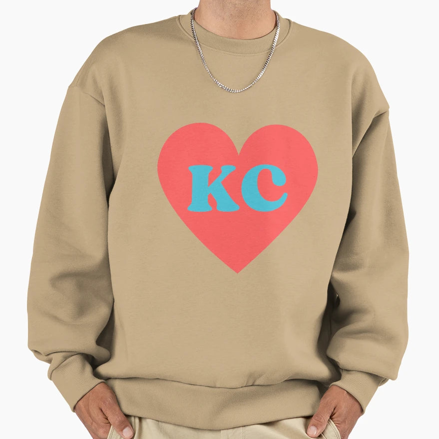 Kc Current Heart Sweatshirt - Custom Art Print Men Women - T-Shirt, Sweatshirt, Hoodie