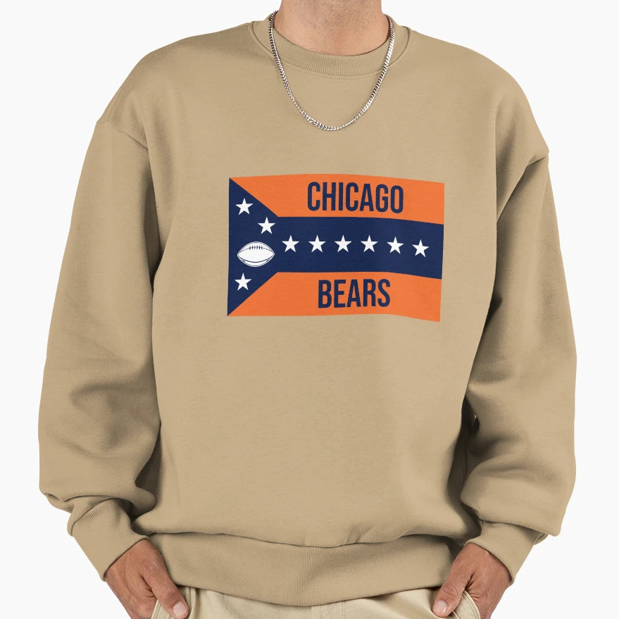 Bears Victory Flag Art Sweatshirt - Trendy Graphic Unisex - T-Shirt, Sweatshirt, Hoodie