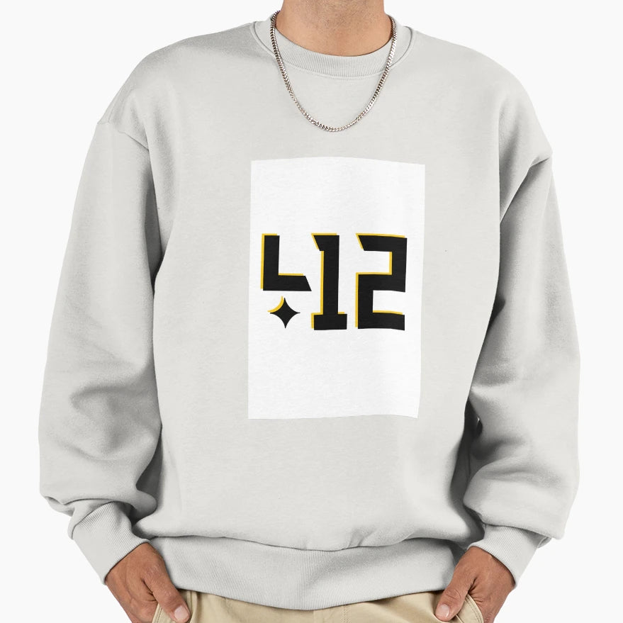 Pittsburgh 412 Sweatshirt - Minimalist Print Men Women - T-Shirt, Sweatshirt, Hoodie