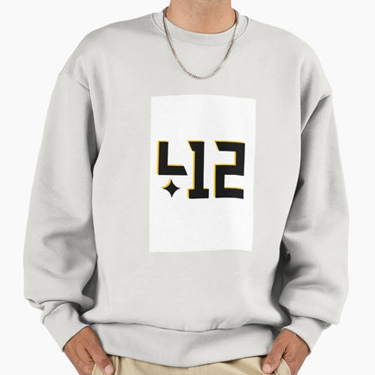 Pittsburgh 412 Sweatshirt - Minimalist Print Men Women - T-Shirt, Sweatshirt, Hoodie
