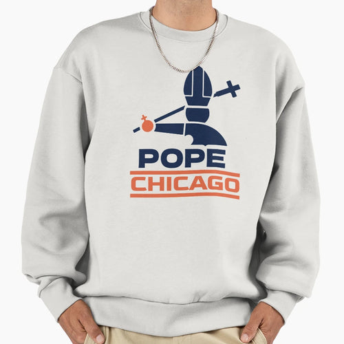 Pope Chicago Pope Robert Prevost Sweatshirt - Trendy Graphic for Adults - T-Shirt, Sweatshirt, Hoodie