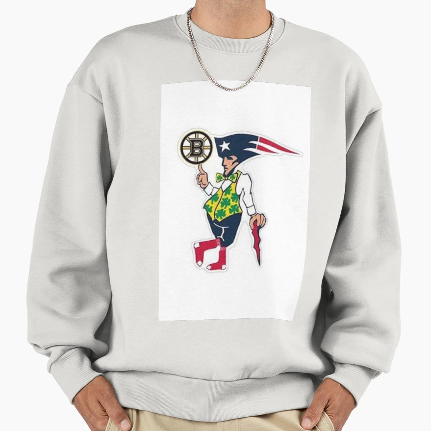 Boston Sports Sweatshirt - Custom Art Print for Adults - T-Shirt, Sweatshirt, Hoodie