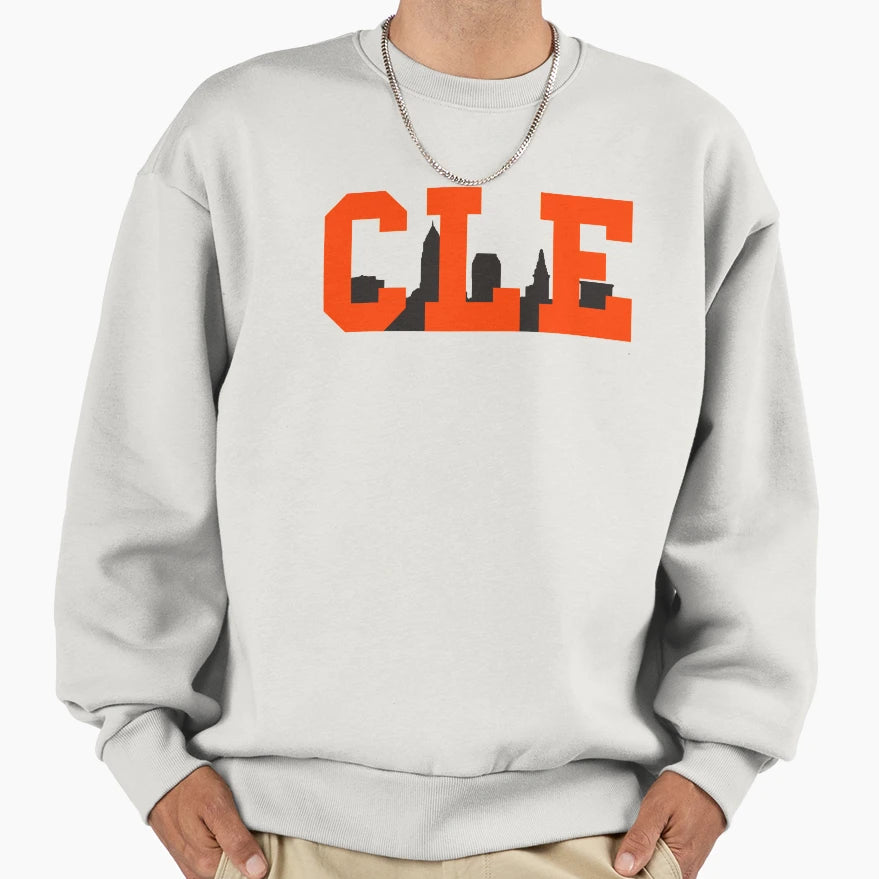 Cle Skyline Browns Sweatshirt - Streetwear Style Men Women - T-Shirt, Sweatshirt, Hoodie