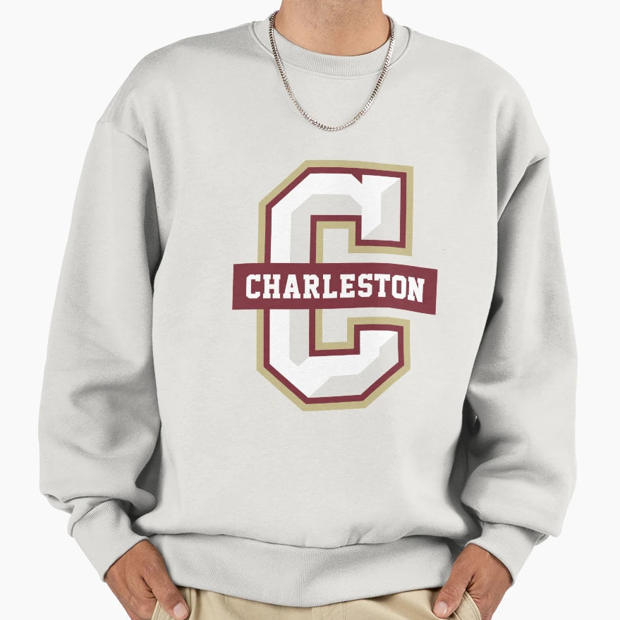 College Charleston Sweatshirt - Minimalist Print Men Women - T-Shirt, Sweatshirt, Hoodie