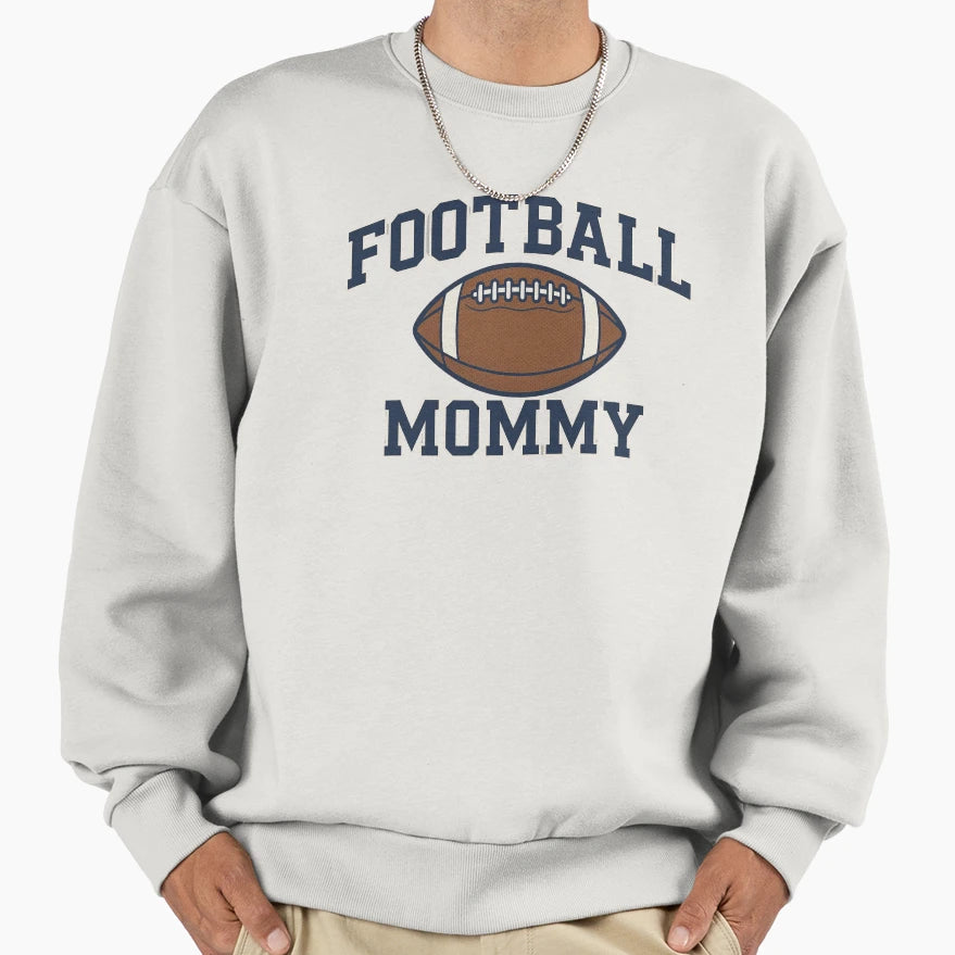 Football Mommy Sports Logo Sweatshirt - Unique Graphic for Adults - T-Shirt, Sweatshirt, Hoodie