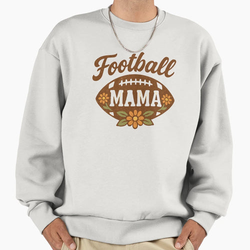 Floral Mom Football T-Shirt - Aesthetic Graphic for Adults - T-Shirt, Sweatshirt, Hoodie