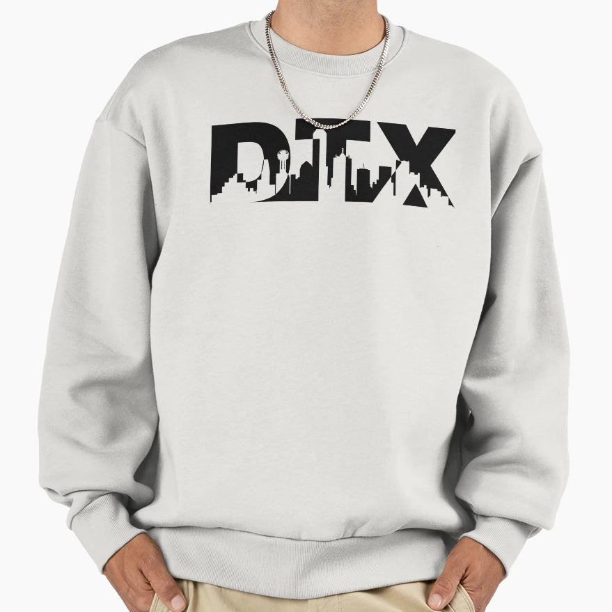 Dallas Texas Dtx Landmark Sweatshirt - Casual Everyday Wear Men Women - T-Shirt, Sweatshirt, Hoodie