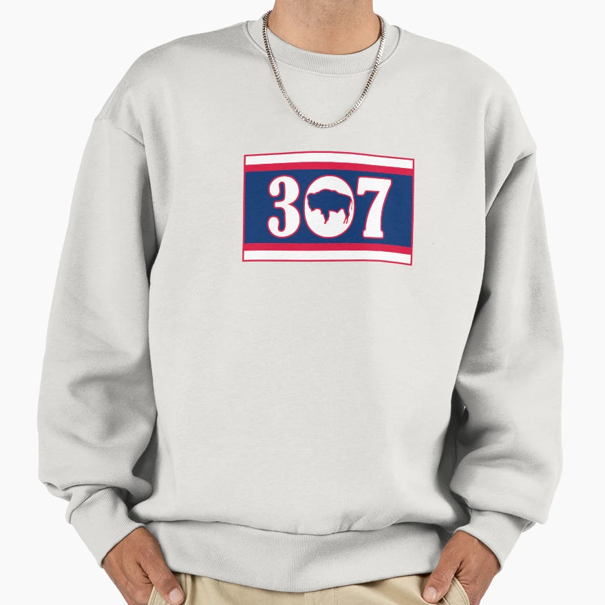 307 Everyone Loves Wyoming Sweatshirt - Graphic Print for Adults - T-Shirt, Sweatshirt, Hoodie