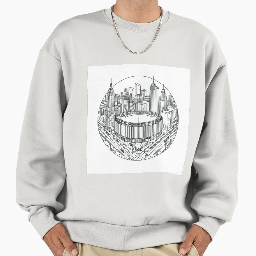 Madison Square Garden Fine Line Sweatshirt - Novelty Apparel for Adults - T-Shirt, Sweatshirt, Hoodie