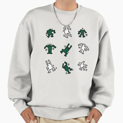 Groovy Green And White People Sweatshirt - Novelty Apparel Men Women - T-Shirt, Sweatshirt, Hoodie
