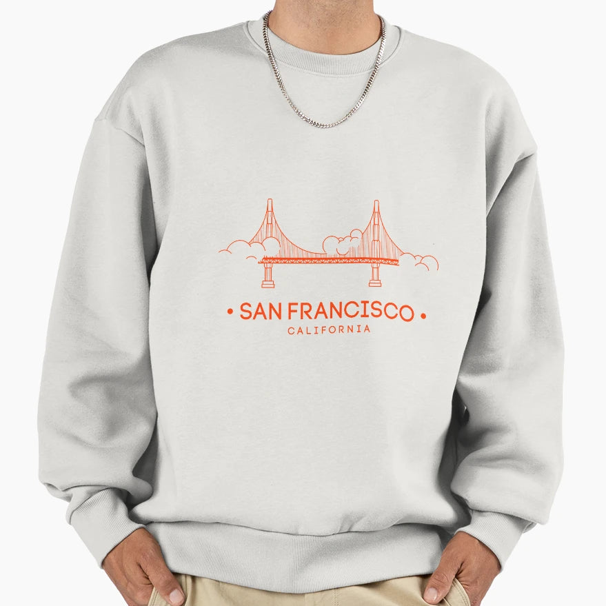 San Francisco Sweatshirt - Aesthetic Graphic for Adults - T-Shirt, Sweatshirt, Hoodie