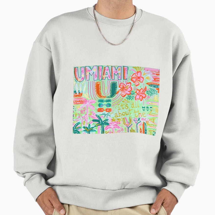 Miami Collage Sweatshirt - Novelty Apparel Men Women - T-Shirt, Sweatshirt, Hoodie