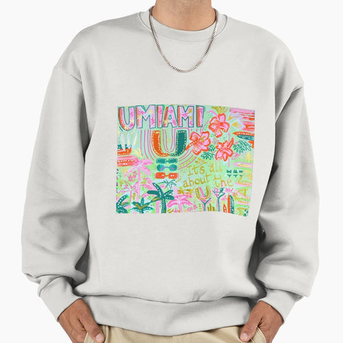 Miami Collage Sweatshirt - Novelty Apparel Men Women - T-Shirt, Sweatshirt, Hoodie