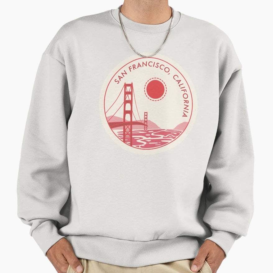 San Francisco California Sweatshirt - Casual Everyday Wear Unisex - T-Shirt, Sweatshirt, Hoodie