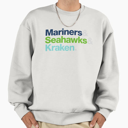 Seattle Sports Teams Sweatshirt - Streetwear Style Men Women - T-Shirt, Sweatshirt, Hoodie