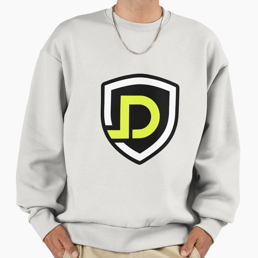 Illustration Letter D Esports Shield Sweatshirt - Graphic Print Men Women - T-Shirt, Sweatshirt, Hoodie