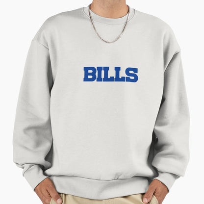 Bills Wordmark Sweatshirt - Fun Novelty Design Men Women - T-Shirt, Sweatshirt, Hoodie