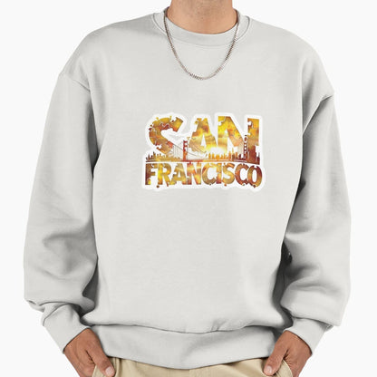 San Francisco Golden Puzzle Pop Sweatshirt - Streetwear Style for Adults - T-Shirt, Sweatshirt, Hoodie