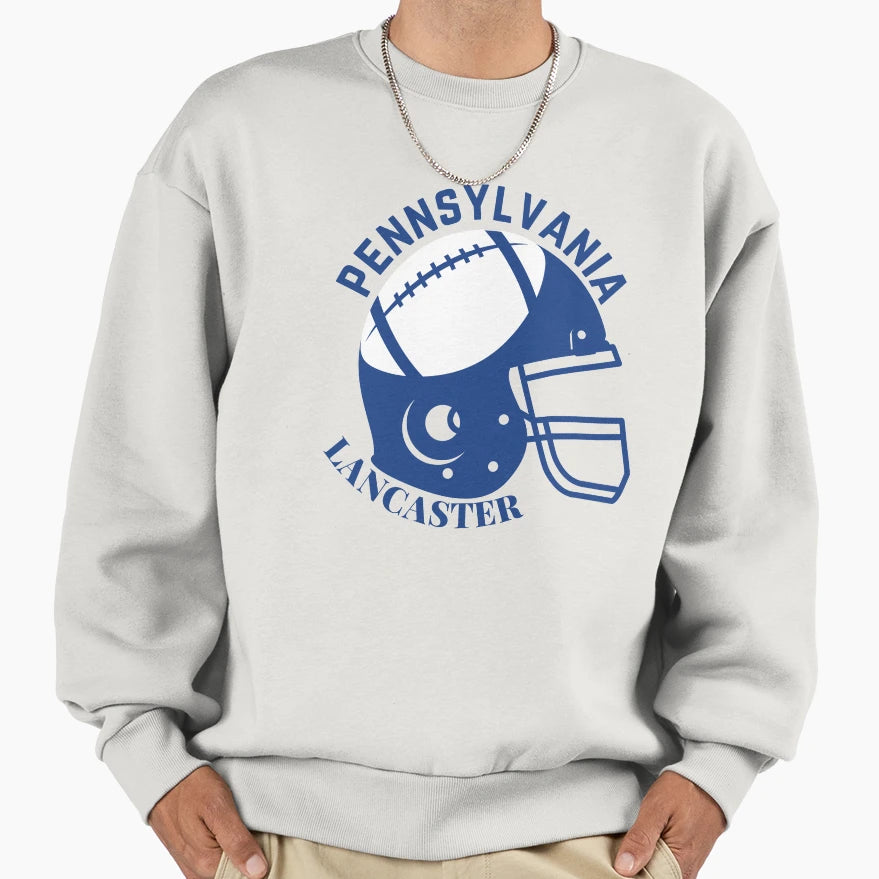 Lancaster Pennsylvania Football Sweatshirt - Trendy Graphic Men Women - T-Shirt, Sweatshirt, Hoodie