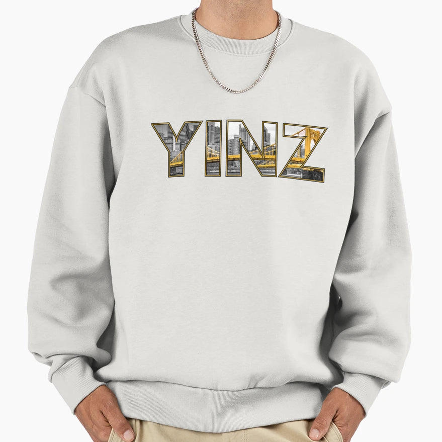 Yinz Pittsburgh Skyline Sweatshirt - Streetwear Style for Adults - T-Shirt, Sweatshirt, Hoodie