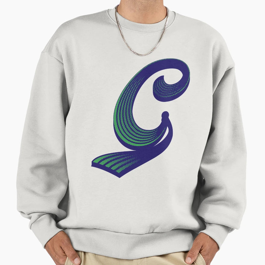 Letters C Sweatshirt - Minimalist Print Unisex - T-Shirt, Sweatshirt, Hoodie