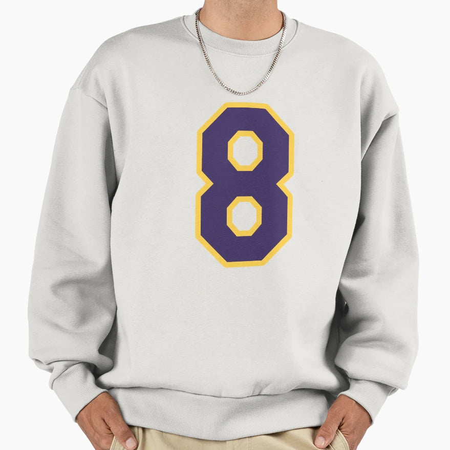 Kobe 8 White Sweatshirt - Custom Art Print Men Women - T-Shirt, Sweatshirt, Hoodie